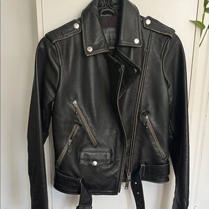All Saints Black Leather Jacket